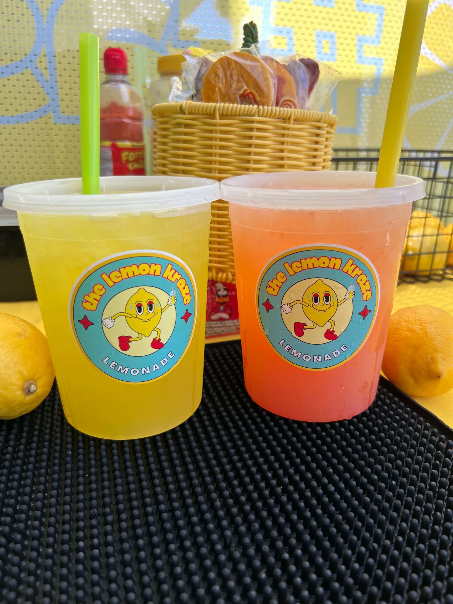 Handmade lemonade with creative fruit combinations