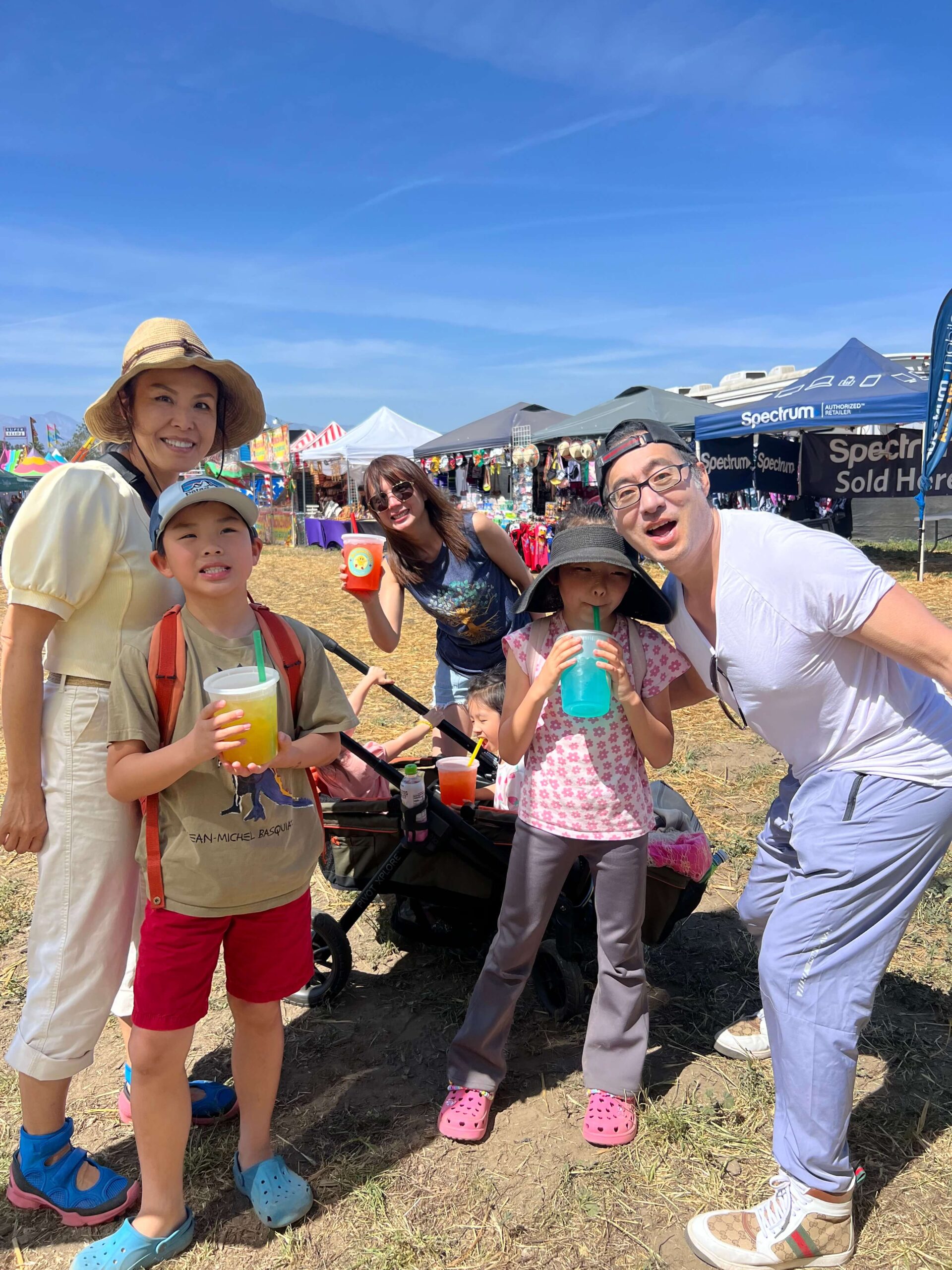 The Lemon Kraze team preparing fresh lemonade